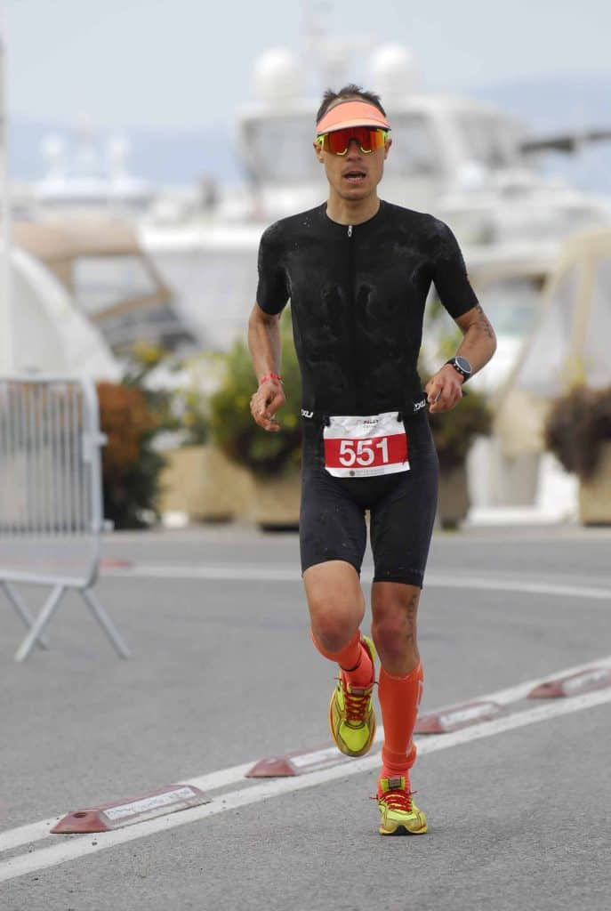 nico raybaud cannes international triathlon 2XU running newton