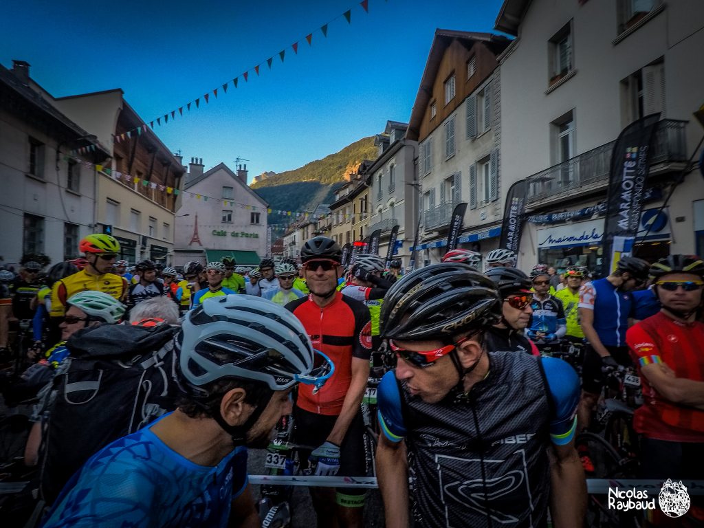 Fred OStian David De Vecchi au départ de la Marmotte