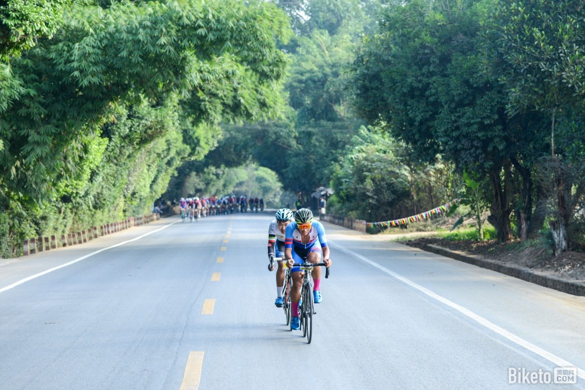 Route fermée sur le granfondo yunnan