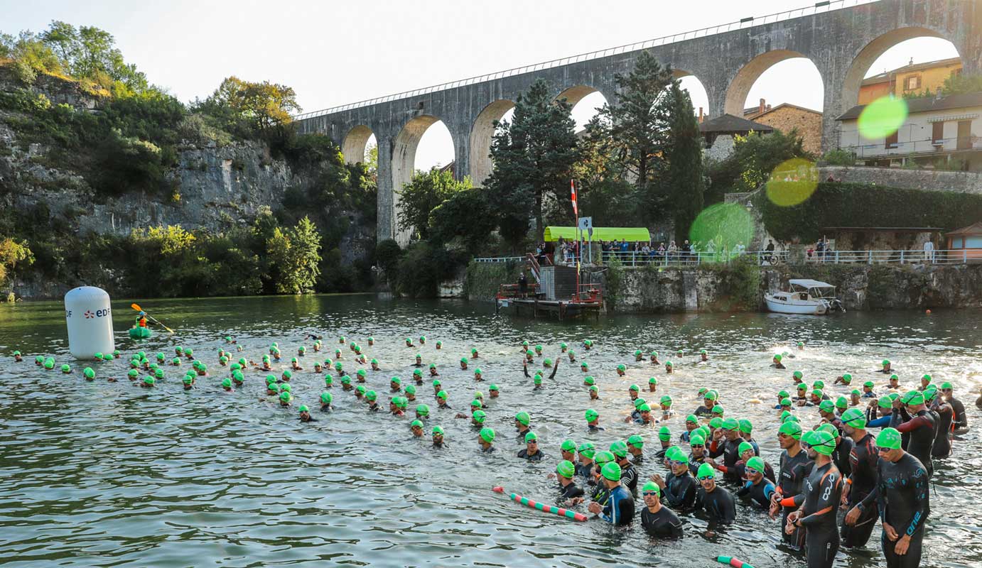 départ natation aqueduc saint nazaire en royans