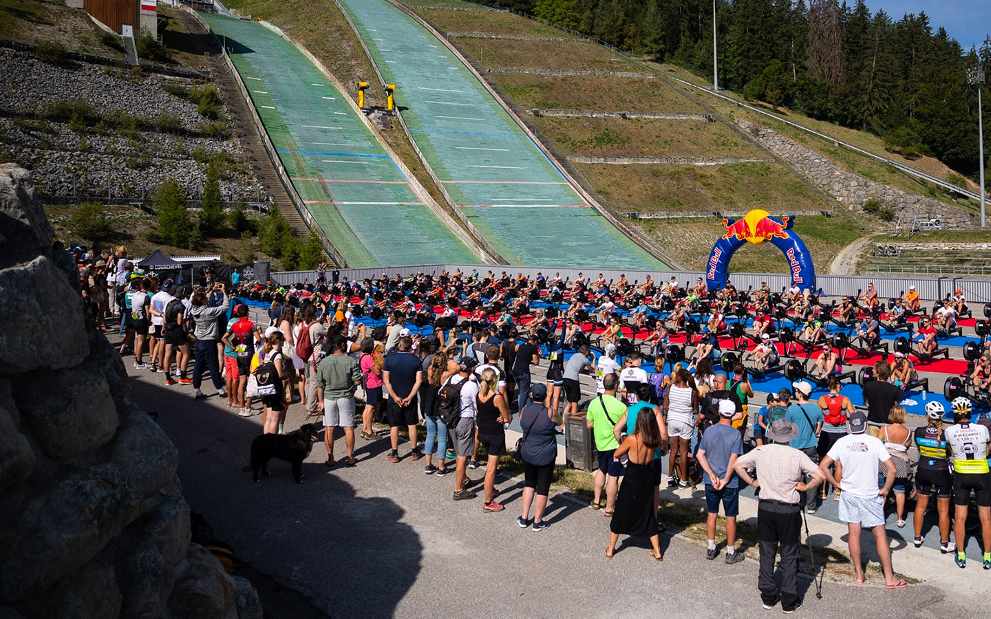 ergo sur le toit de l'envolée à courchevel